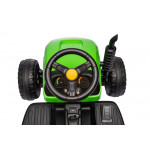 Elektrický traktor s vlečkou BBH-030 na diaľkové ovládanie 2,4G zelená